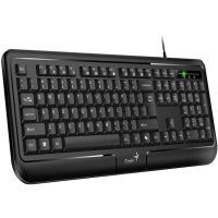 Genius KB-118 II Black Full-Sized Elegant Wired Classic Keyboard - USB