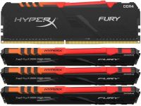 Kingston Hyper-x RGB Fury 32Gb(8Gb x 4) DDR4-2400 (pc4-19200) CL15 1.35v Desktop Memory Module