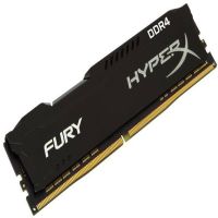 Kingston Hyper-x Fury 8Gb DDR4-2666 (pc4-21300) CL16 1.2v Desktop Memory Module with Red asymmetrical heatsink