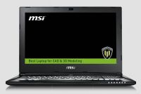 MSI WS60-6QH 6th gen Workstation Notebook Intel Quad i5-6300HQ 2.30Ghz 8GB 1TB 15.6" FULL HD M600M 2GB BT Win 10 Pro