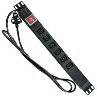AccoNet Power Distribution Unit 1U 6 way Female Kettle cord,