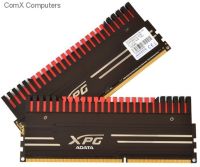 Adata XPG v3 8GB(4Gb x 2) DDR3-2800 CL12 1.65v Desktop Memory Module with Black with Red &amp; Gold detachable fin