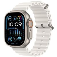 Apple Watch Ultra 2 64GB GPS + Cell - 49mm 410x502px Titanium case with White Ocean Band
