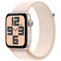 Apple Watch SE GPS 40mm Starlight Aluminium Case with Starlight Sport Loop