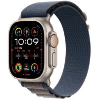 Apple Watch Ultra 2 64GB GPS + Cell - 49mm 410x502px Titanium Case with Blue Alpine Loop - Medium