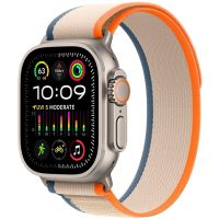 Apple Watch Ultra 2 64GB GPS + Cell - 49mm 410x502px Titanium Case with Orange / Beige Trail Loop - S/M,Model A2986