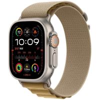 Apple Watch Ultra 2 GPS + Cellular 49mm natural Titanium Case with Tan Alpine Loop - Medium