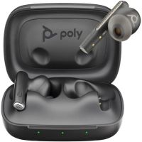 HP Poly Voyager Free 60 UC Carbon Black Earbuds + Basic charge case