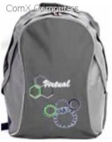 Macaroni Ateneo Two Ton Black and Grey Student Backpack