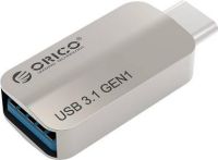 Orico USB Type-C to USB Type-A ChargeSync on the go Adapter Silver