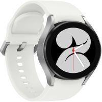 Samsung Galaxy Watch 4 Silver with 1.2" 396x396 Super AMOLED Display - 40mm