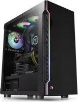 Thermaltake H200 TG RGB ATX Mid Tower Chassis Black, No PSU