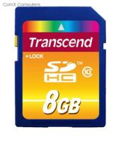 Transcend High Performance Secure Digital HC Class 10 Flash Memory - 8GB