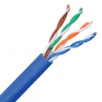 Unbranded 500m roll CAT5E solid Network cable Blue - Price per meter