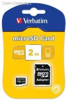 Verbatim Micro SD Class 4 2GB Memory Card with Adapter